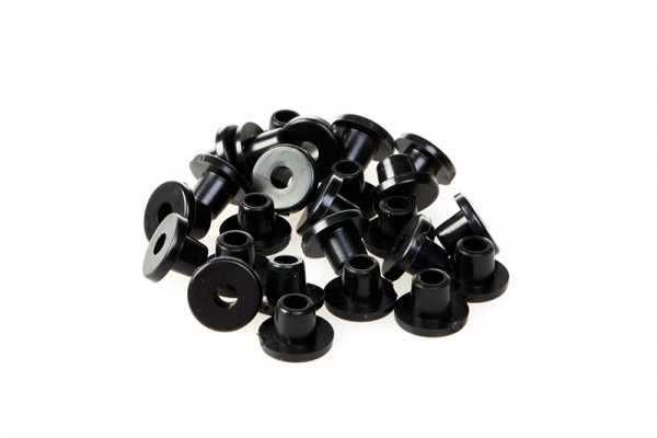 Nadelstangengummis 100 Stck. T- FORM BLACK WEICH