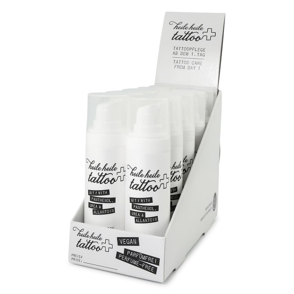 Heile Heile Tattoo Thekendisplay mit 10 Stück a 30 ml