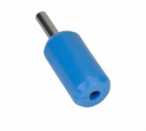 SILIKON GRIFFSTÜCK MIT EDELSTAHLKERN - BLAU