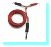 EIKON Clipcord mit Silikonkabel Rot und 6,3 mm Klinkenstecker