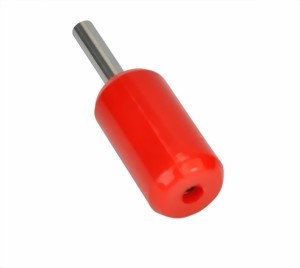 SILIKON GRIFFSTÜCK MIT EDELSTAHLKERN - ROT